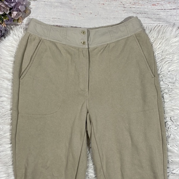 Something Navy Tan Bridget Button Waist High Rise Sweatpants - Picture 5 of 10